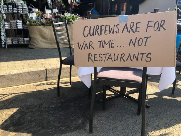 SA restaurant owners hold protests over alcohol ban
