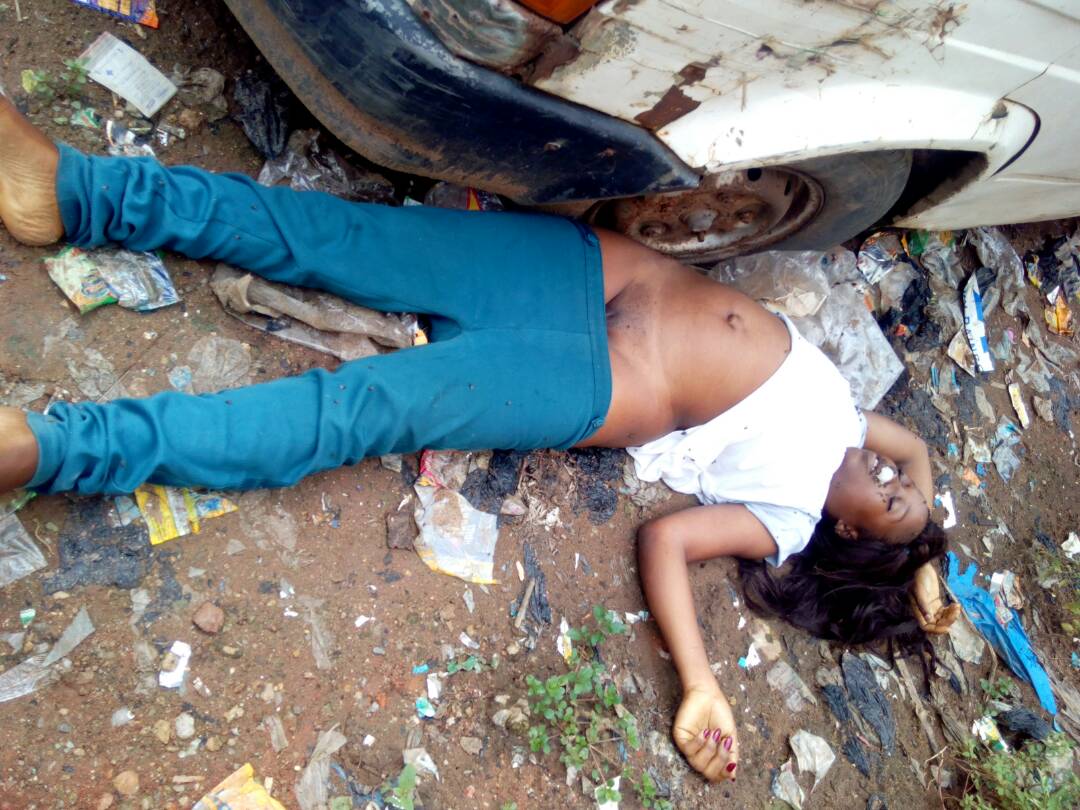 Lifeless Body Of A Beautiful Lady Dumped By The Roadside