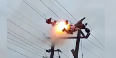 Watch The Tragic Moment A Man Was Electrocuted Till His Head Fell Off