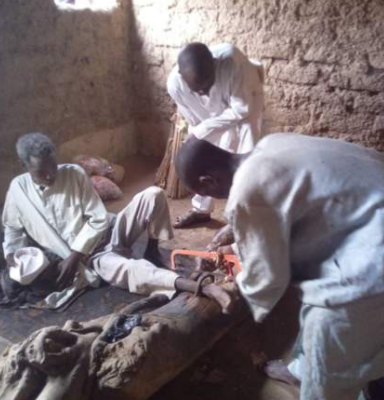 Police Rescue 55 Year-Old Man Chained For 30 Years By His Father In Nigeria [photos/video]
