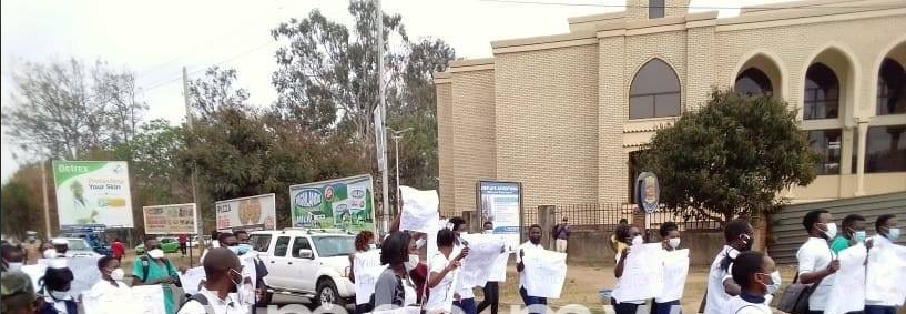 Unemployed nurses hold demonstrations  in Blantyre