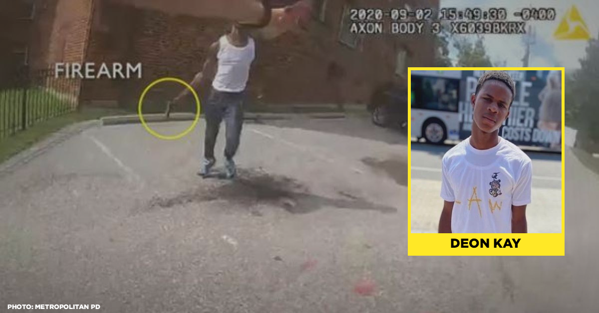 Washington DC Police Released Bodycam Footage Of The Moment Cops Shoot Dead 18-Year-Old Deon Kay After Drawing His Gun