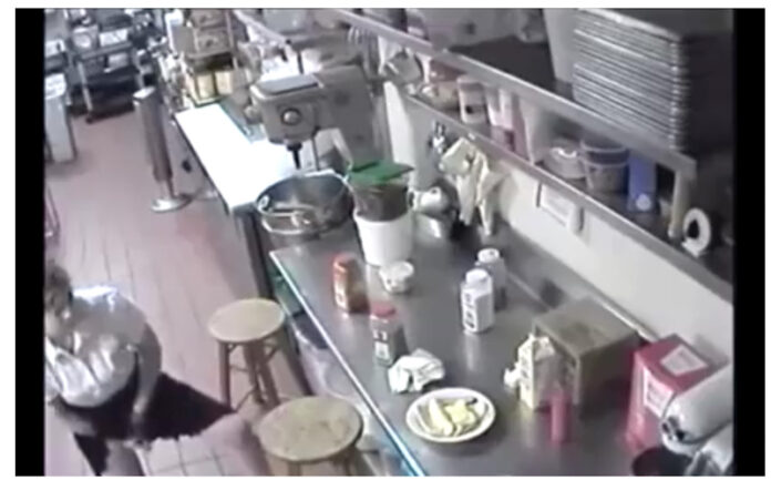Waitress Captured Inserting Sausage In Her Private Part [Video]