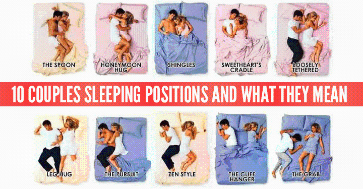 10 couples sleeping positions and what they mean