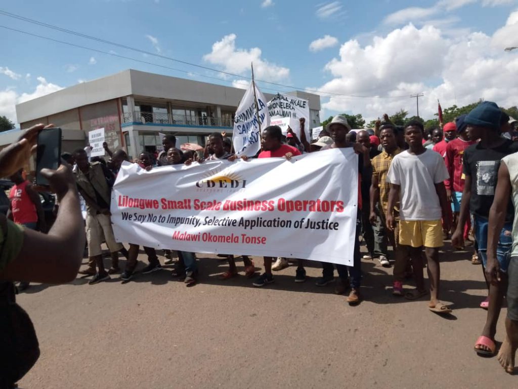CDEDI sponsored demonstrations underway in Lilongwe