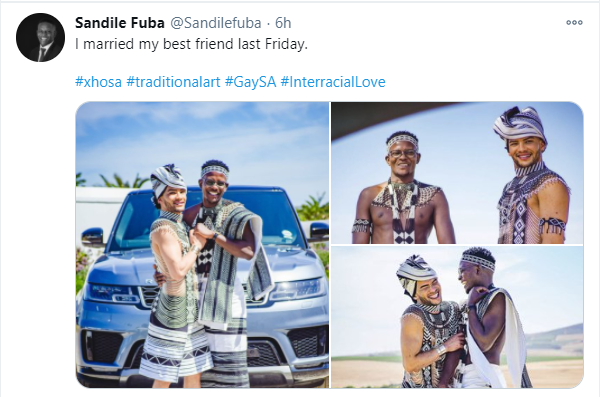 SA gay couple marry in traditional attire (photos)