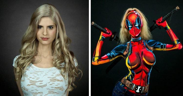 Cosplaying Artist Uses Body Paint to Transform Into Virtually Any Comic or Cartoon Character