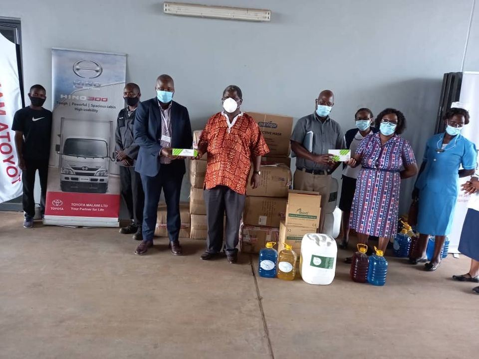 Toyota Malawi Donates to Bingu National Stadium Filed Hospital