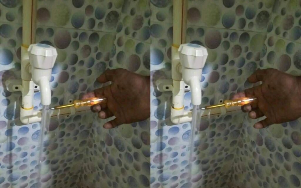 Man Raises Alarm After Discovering His Bathroom Water Generates Current