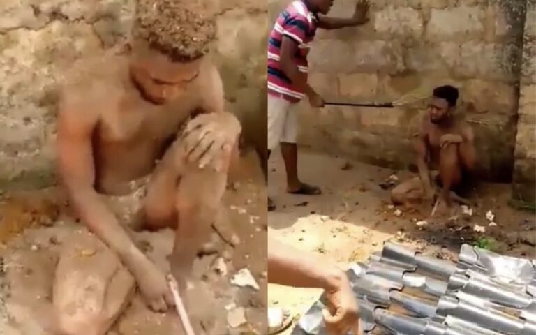 Suspected Yahoo Boy Caught While Trying To Use Roommate For Money Ritual In Delta (Video)