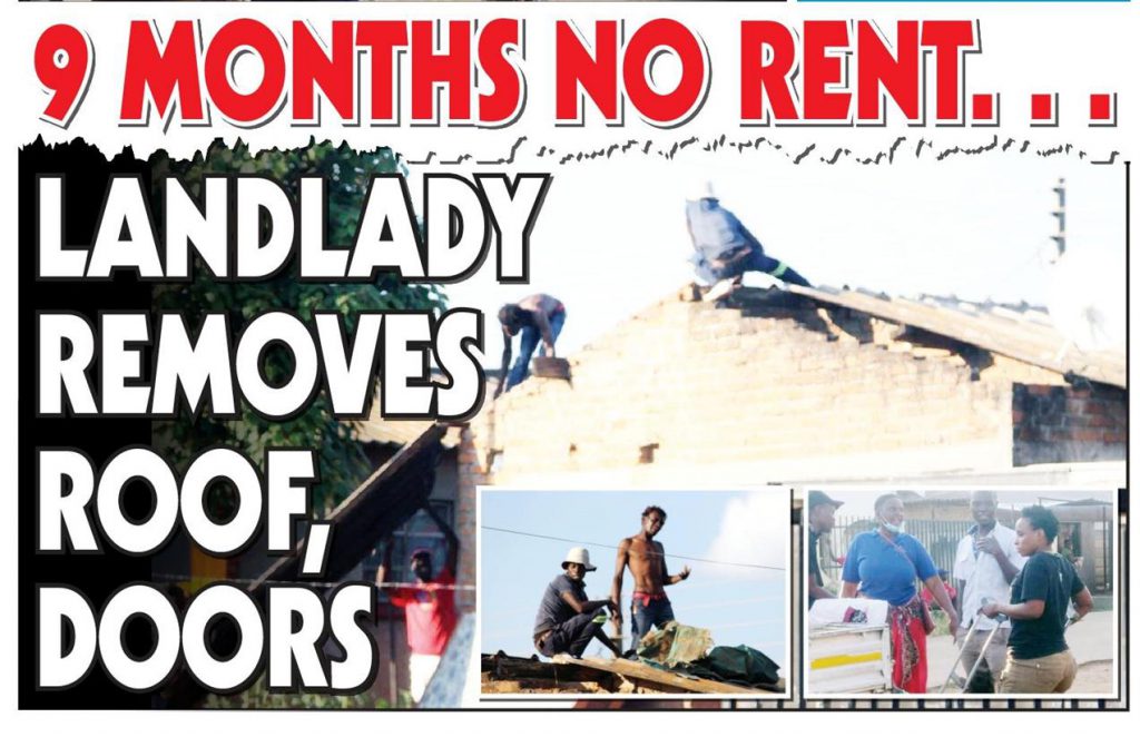 Drama: Landlady Removes Doors, Roof To Force Defaulting Tenants To Pay Rentals