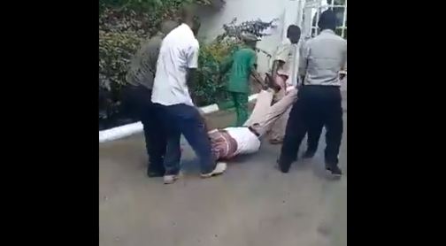 Kenyan hotel staff filmed dragging their boss on tarmac over pay (Watch Video)