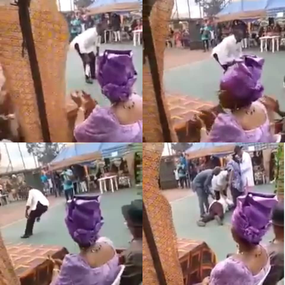 Watch As Man Suffers Cardiac Arrest And Dies While Dancing At An Event In Nigeria