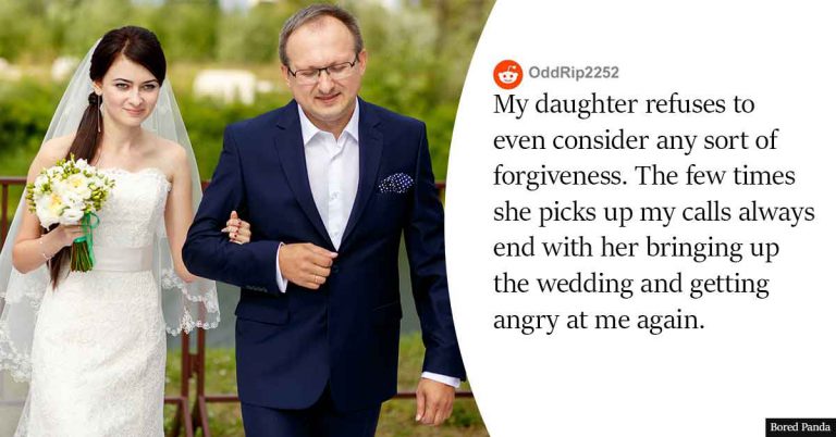 Father Misses His Daughter’s Wedding Because He Wanted To Walk His Stepdaughter Down The Aisle. Now, His Daughter Won’t Talk To Him
