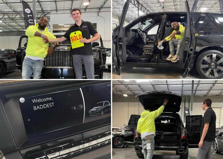 Davido Acquires 2021 Rolls Royce Cullinan Worth About $500,000 [Photos]
