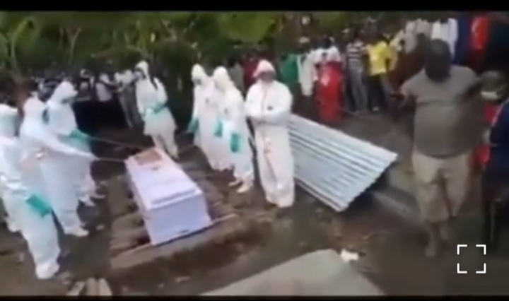 UGANDA: Min Of Health Officials Caught Burying Empty Coffin To Increase Covid Death Numbers (See Video)