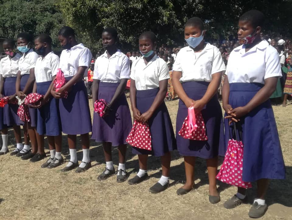 First Lady drums support for girls changing rooms in schools