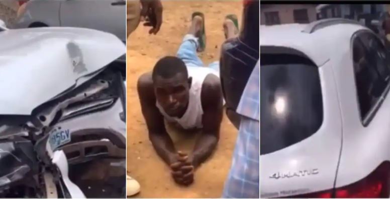 Car Wash Guy Drives Customer’s Benz to Buy Food, Crashes it Beyond Repair