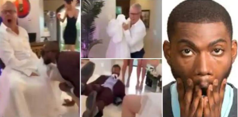 Father-In-Law Wears Daughter’s Wedding Gown to Prank her Blindfolded Husband