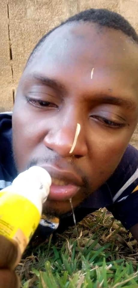 Zambian Man Posts Pictures Of Himself Trying To Commit Suicide