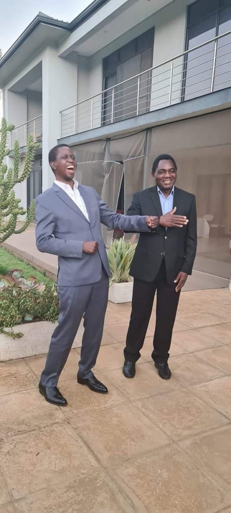 Zambia’s President-Elect Hakainde Hichilema Dates President Edgar Lungu At Rupiah Banda’s House
