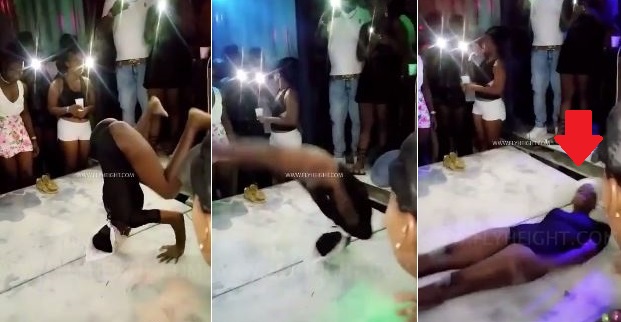Girl Breaks Her Neck And Dies While Twerking On Her Head (Video)