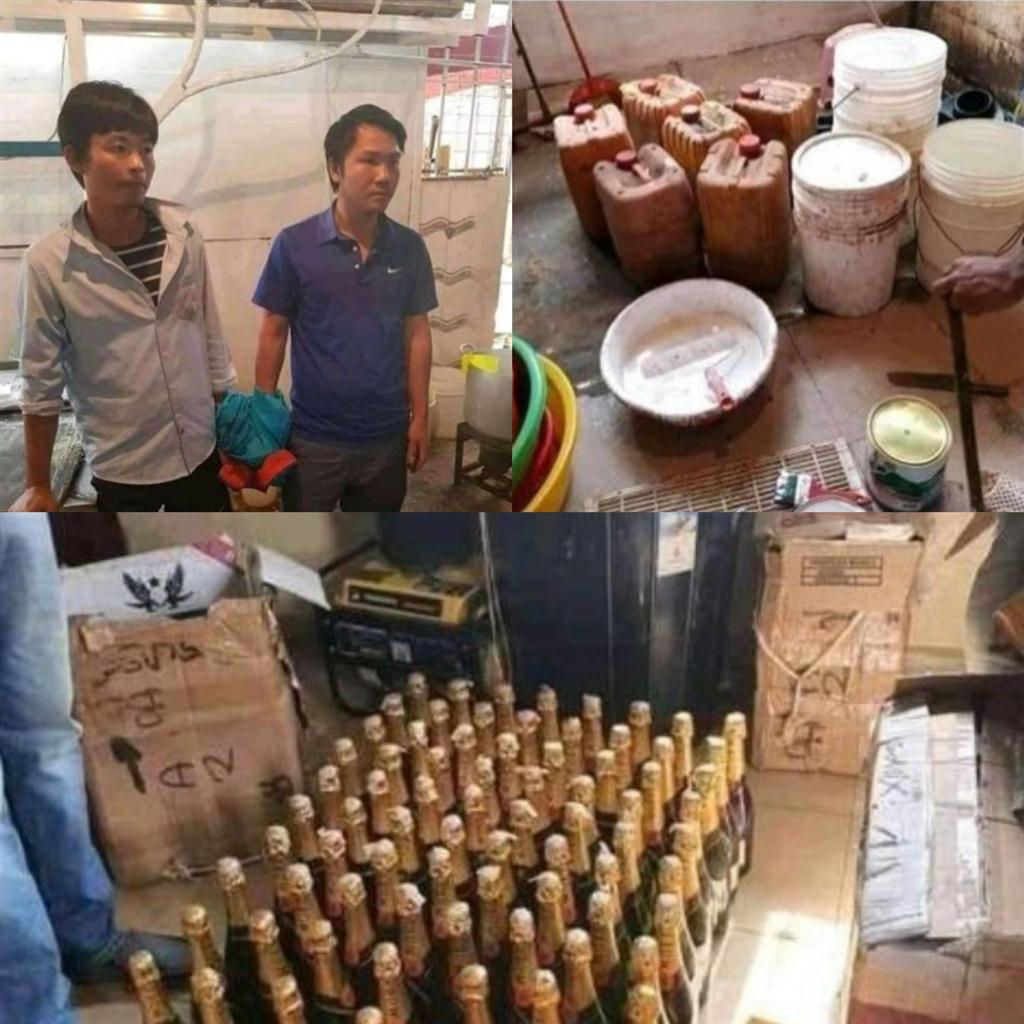 Two Chinese Foreigners Arrested For Producing Fake Drinks With Poisonous Substance