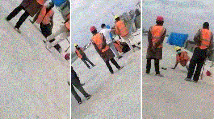 Anger as a Chinese contractor orders Kenyan casual workers to be whipped (Watch Video)