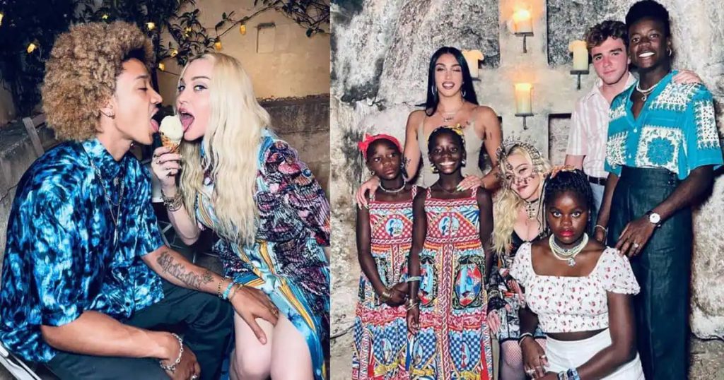 Madonna Celebrate Her 63rd Birthday in Italy with Her 27-Year-Old Boyfriend, Kids