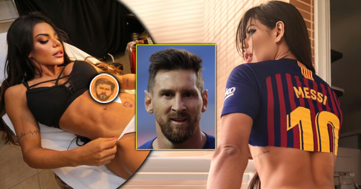 Gosh! Brazilian model Suzy Cortez gets Messi tattoo on her private area..  Messi's wife furious - The Maravi Post