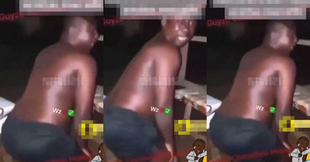 Cheating husband made to twerk after he was caught b0nking another man’s wife (See Video)