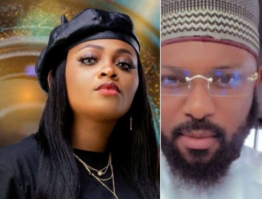 BBNaija: Tega’s husband reacts after male housemate, Saga, sucked her breast on live TV