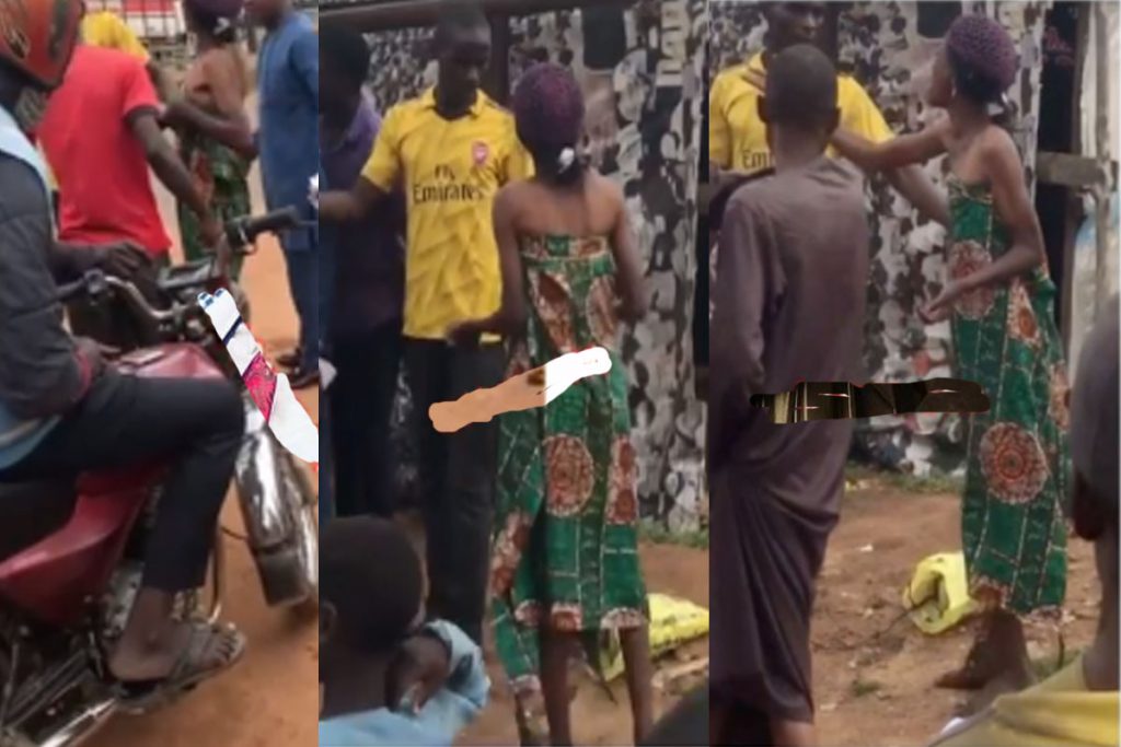 Watch As Female Ritualist Is Caught Stealing Children’s Underwear