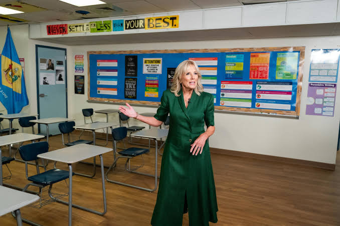 Jill Biden Leaves White House To Work Full-Time As A Teacher, The First Time A US First Lady Will get A Full Time Job