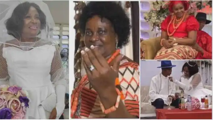 64-year-old woman finally marries for 1st time, She said God did it for her [video]