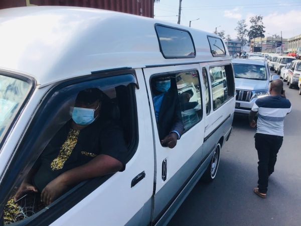 Nankhumwa spotted in a passenger minibus to Limbe