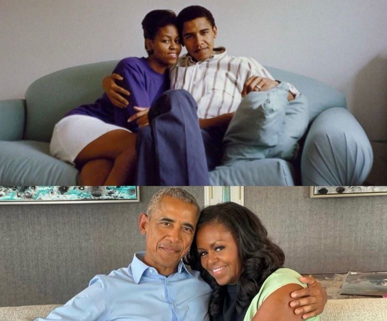 Barack and Michelle Obama declare their love for each other as they mark 29th wedding anniversary