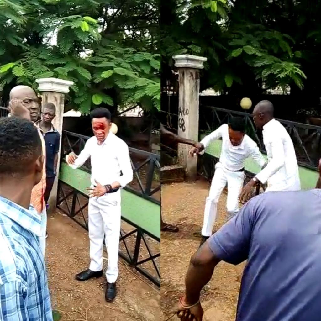 Nigerian Pastor Almost Lynched After He Was Accused Of Stealing A Phone [Graphic Video]