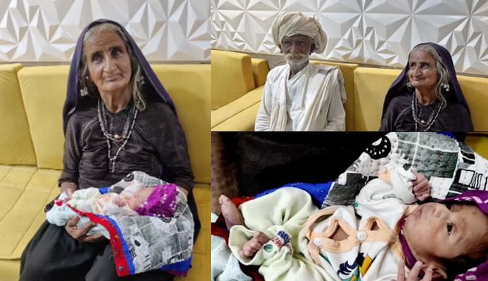 Miracle Baby: Woman reportedly gives birth to her first child at age 70 (See Photos)