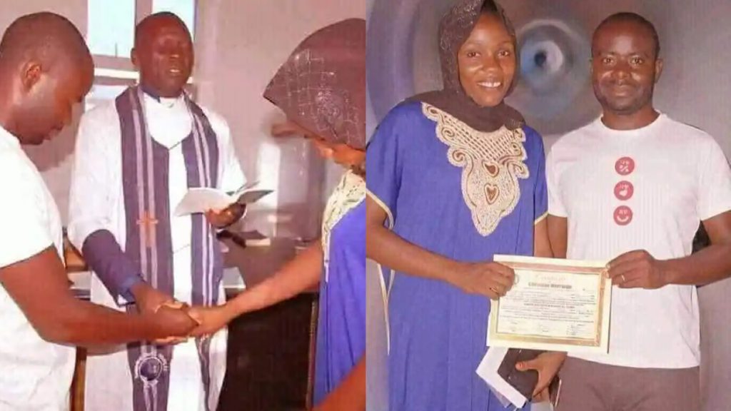 Couple Get Married Inside Pastor’s Office As They couldn’t afford a big wedding
