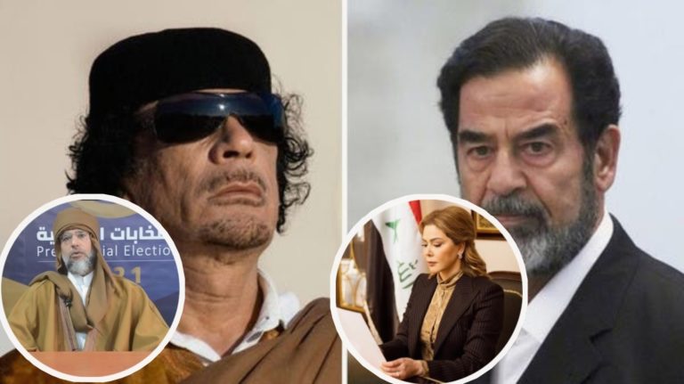 Ex Iraq president, Sadam Hussain’s daughter throws massive support for Gaddafi’s son Saif Al-Islam