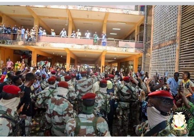 Unexpected visit by Coup Leader Col Doumbouya to Guinea topmost universities causes massive stir among students