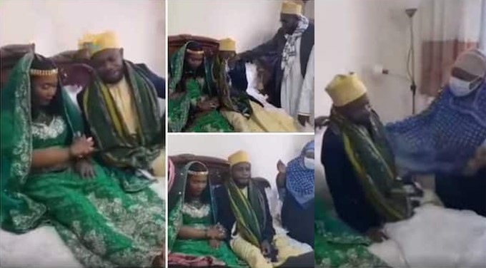 Groom Cries As His Parents Escort Him To Join His Wife On Their Matrimonial Bed [Video]