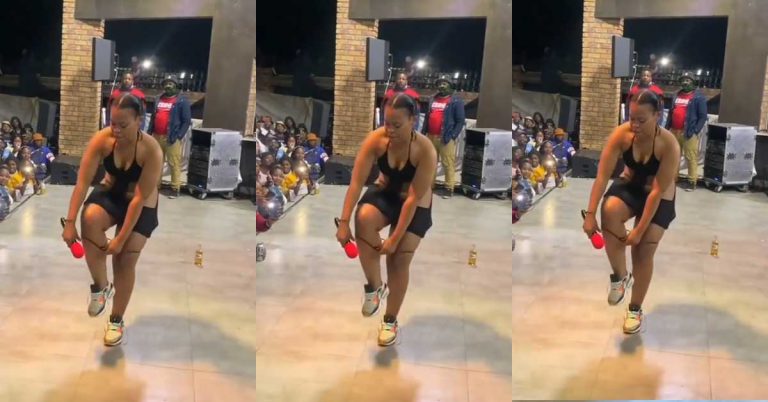 Zodwa Wabantu takes off Dross on stage, AGAIN (See Video)