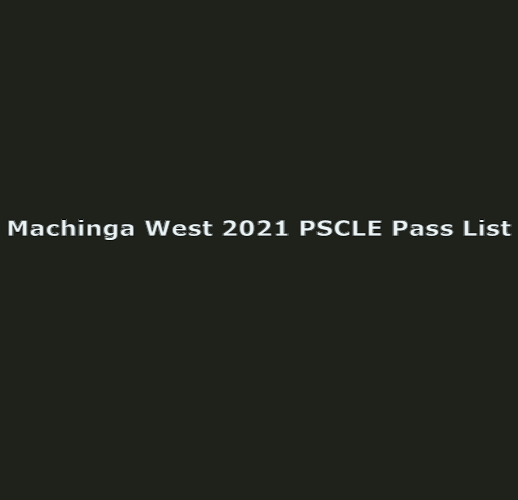 2021 PSLCE RESULTS: PASS LIST FOR MACHINGA