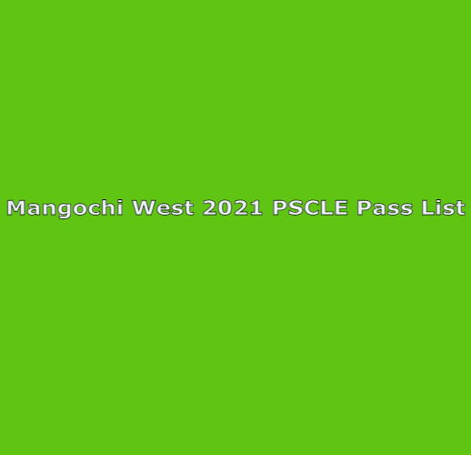 2021 PSLCE RESULTS: PASS LIST FOR MANGOCHI