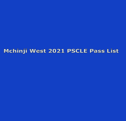 2021 PSLCE RESULTS: PASS LIST FOR MCHINJI