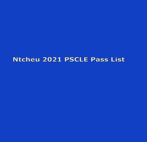 2021 PSLCE RESULTS: PASS LIST FOR NTCHEU