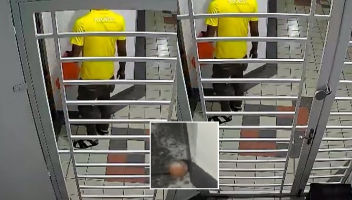 Watch| CCTV captures moment Nigerian man allegedly dropped charm at his best friend’s door in Malaysia