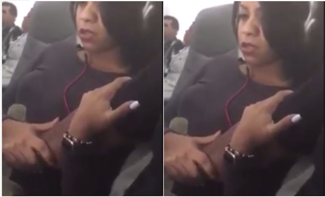 Watch Moment A Man Was Seen Touching His Female Private Part inside Flight